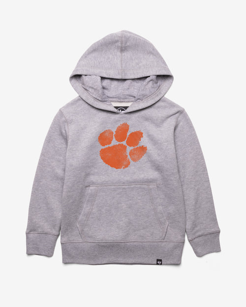 CLEMSON TIGERS DISTRESSED IMPRINT '47 HEADLINE HOOD KIDS