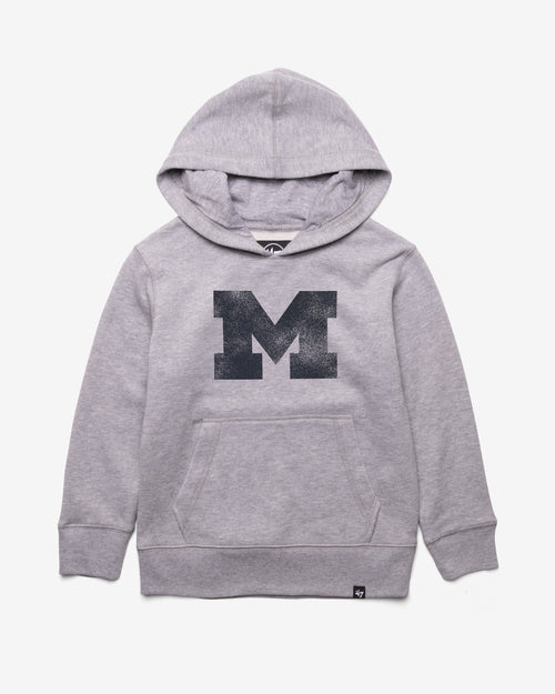 MICHIGAN WOLVERINES DISTRESSED IMPRINT '47 HEADLINE HOOD KIDS