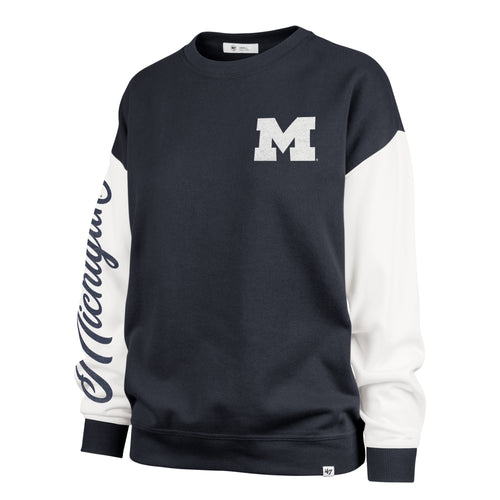 MICHIGAN WOLVERINES GRIDIRON RISE '47 ANDIE CREW WOMENS