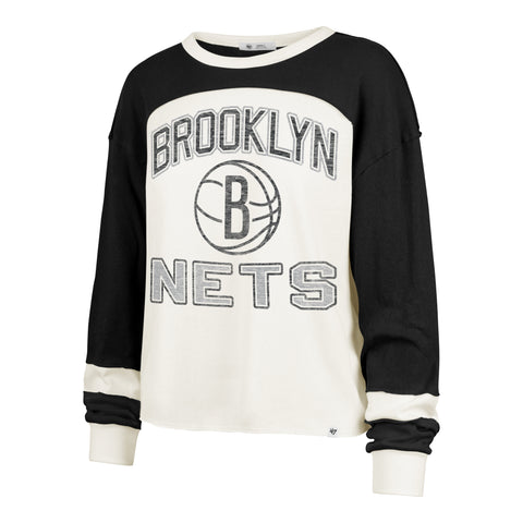 BROOKLYN NETS ARENA CURVE '47 TONI LONG SLEEVE TEE WOMENS