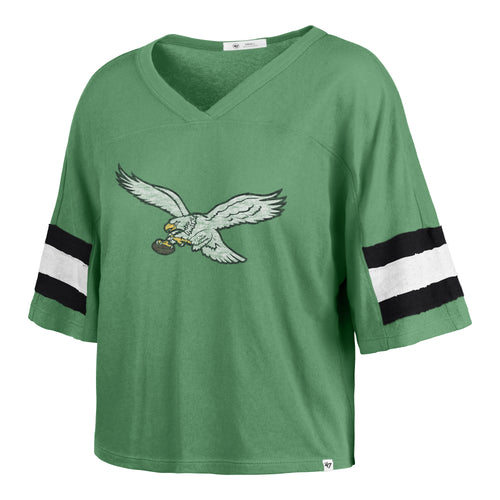 PHILADELPHIA EAGLES HISTORIC GRIDIRON PREMIER '47 SCOUT CROP TEE WOMENS