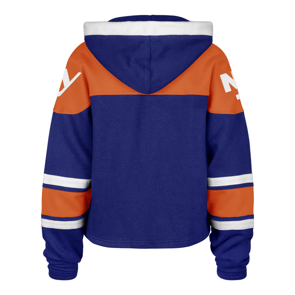 NEW YORK ISLANDERS CROPPED SUPERIOR '47 LACER HOOD WOMENS