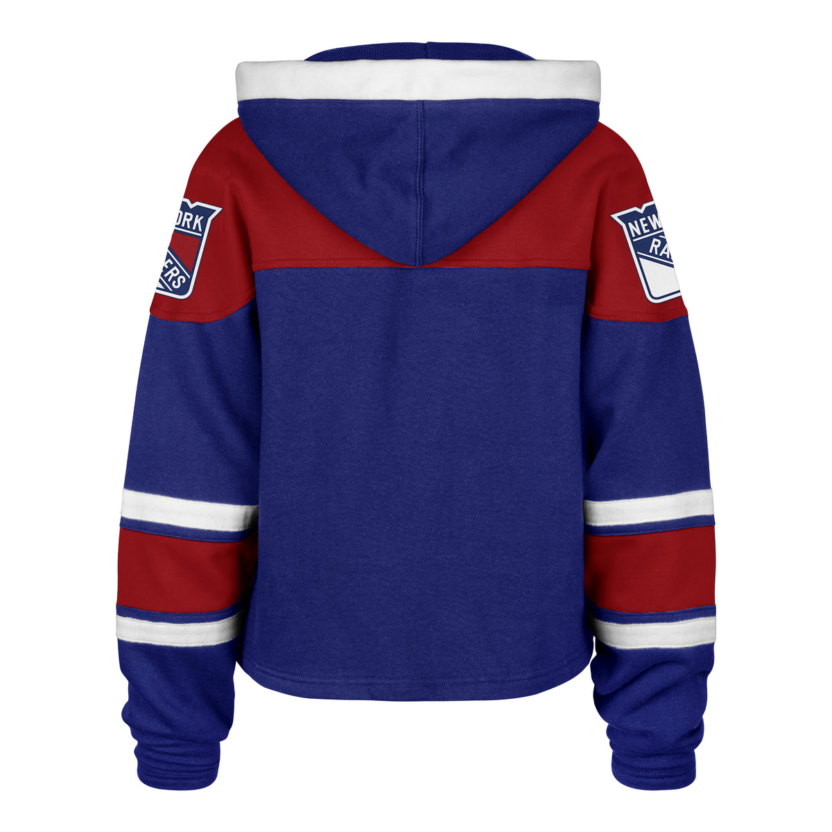 NEW YORK RANGERS CROPPED SUPERIOR '47 LACER HOOD WOMENS