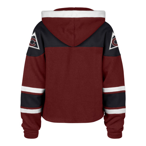 COLORADO AVALANCHE CROPPED SUPERIOR '47 LACER HOOD WOMENS