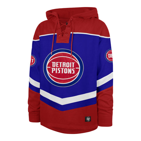 DETROIT PISTONS TRI SATIN '47 LAYUP LACER HOOD