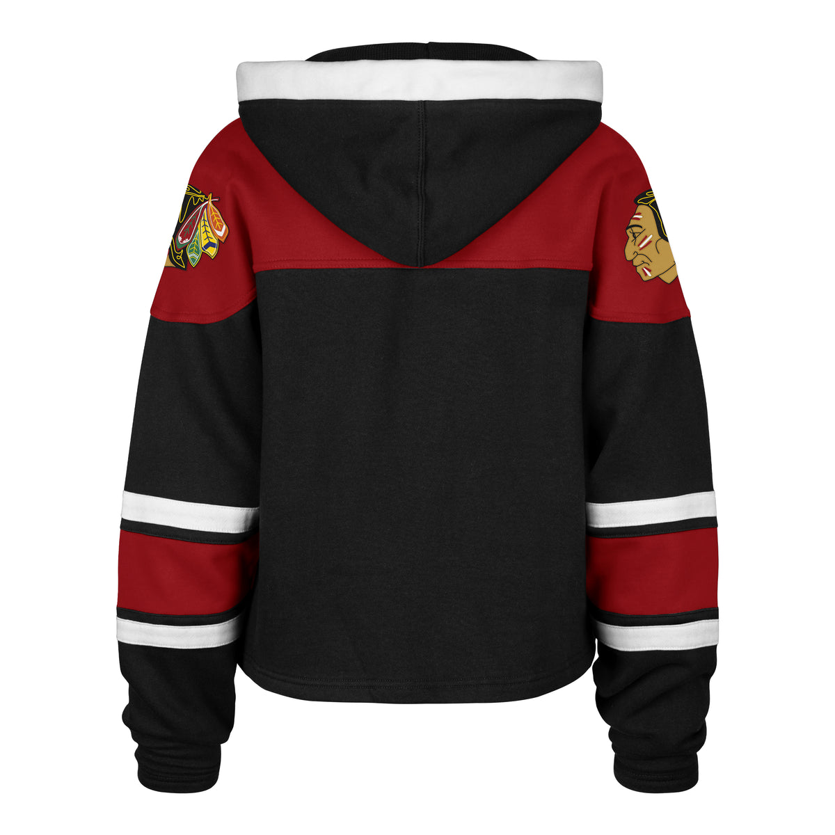 CHICAGO BLACKHAWKS VINTAGE CROPPED SUPERIOR '47 LACER HOOD WOMENS