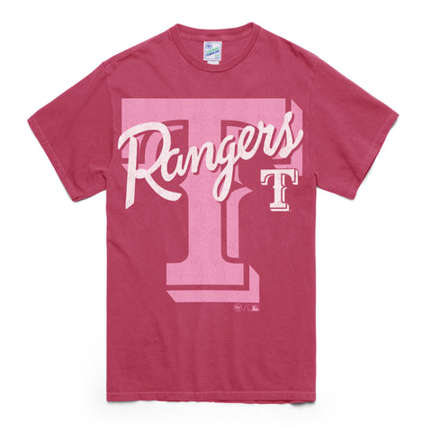 TEXAS RANGERS DOPAMINE TRADITION VINTAGE '47 TUBULAR BOYFRIEND TEE WOMENS