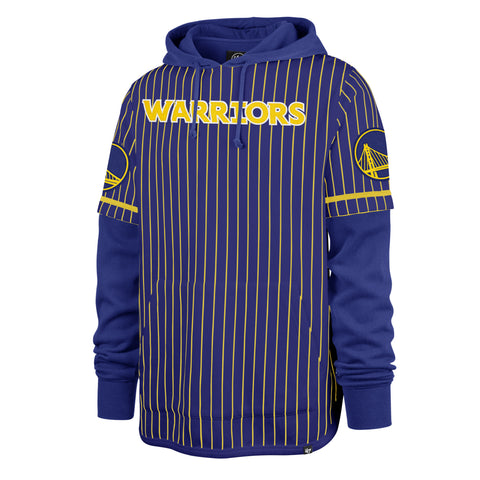 GOLDEN STATE WARRIORS PINSTRIPE '47 SHORTSTOP PULLOVER HOOD