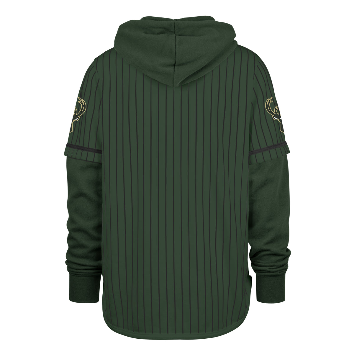 MILWAUKEE BUCKS PINSTRIPE '47 SHORTSTOP PULLOVER HOOD