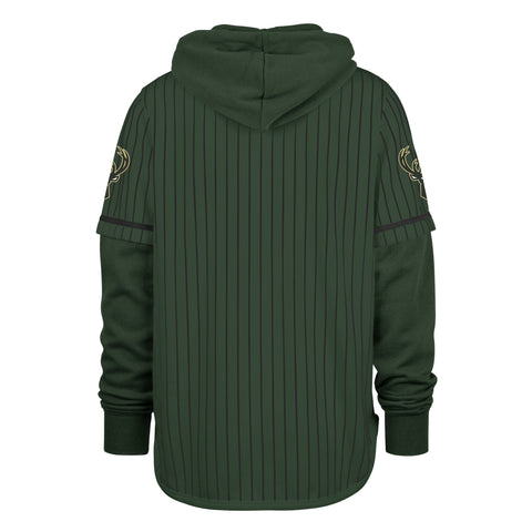 MILWAUKEE BUCKS PINSTRIPE '47 SHORTSTOP PULLOVER HOOD