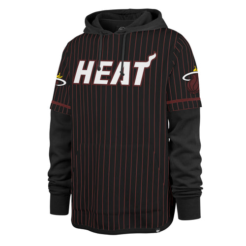 MIAMI HEAT PINSTRIPE ARENA '47 SHORTSTOP PULLOVER HOOD