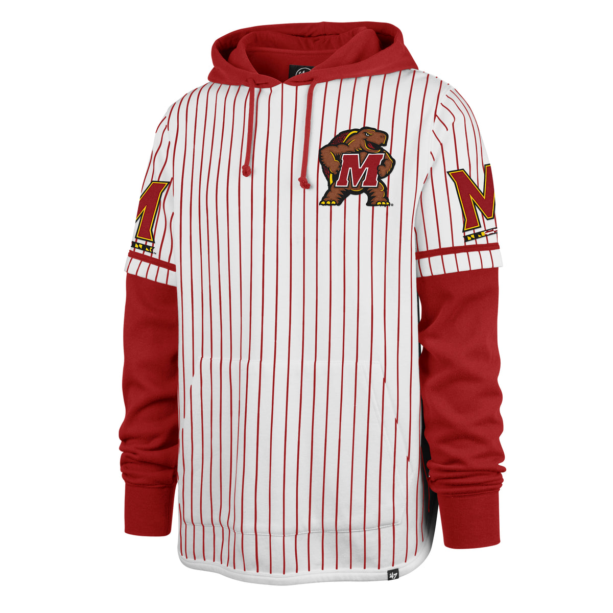 MARYLAND TERRAPINS PINSTRIPE '47 SHORTSTOP PULLOVER HOOD