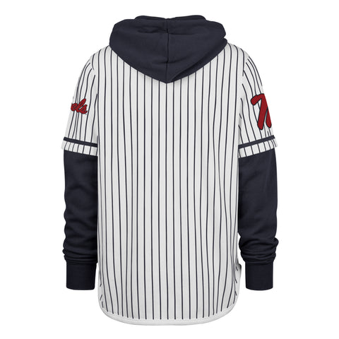 MISSISSIPPI REBELS PINSTRIPE '47 SHORTSTOP PULLOVER HOOD