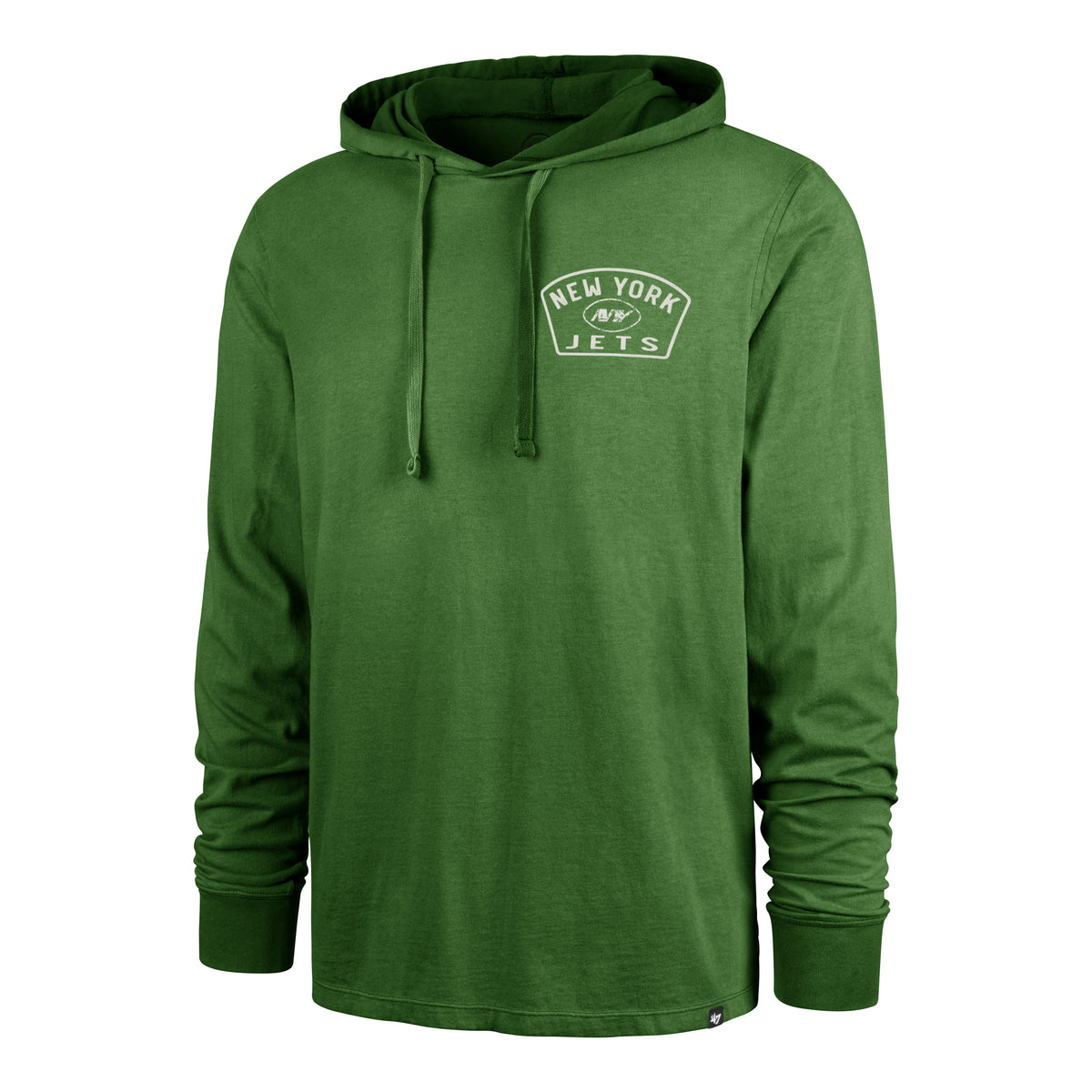 NEW YORK JETS DUSTED OVERHAND '47 RIVER JERSEY HOOD