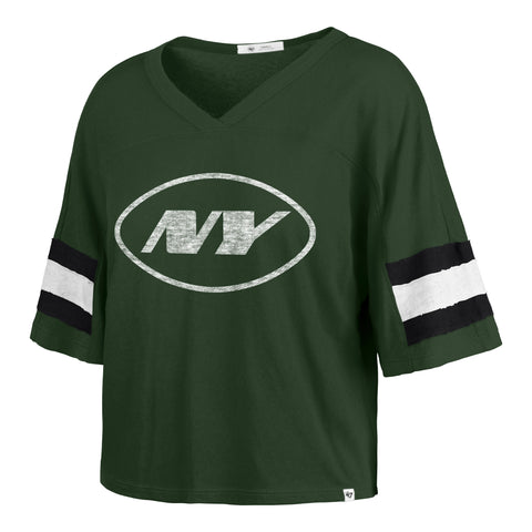 NEW YORK JETS GRIDIRON PREMIER '47 SCOUT CROP TEE WOMENS