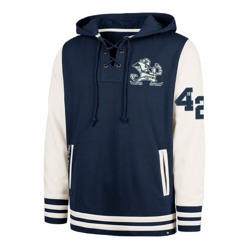 NOTRE DAME FIGHTIN IRISH LETTERMAN FIELD '47 LATERAL LACER HOOD