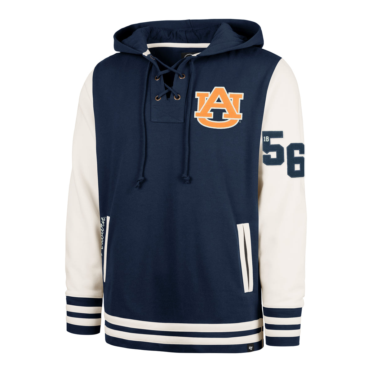 AUBURN TIGERS LETTERMAN FIELD LATERAL '47 LACER HOOD