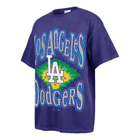 LOS ANGELES DODGERS FLASHING LIGHTS VINTAGE '47 BOYFRIEND TEE WOMENS