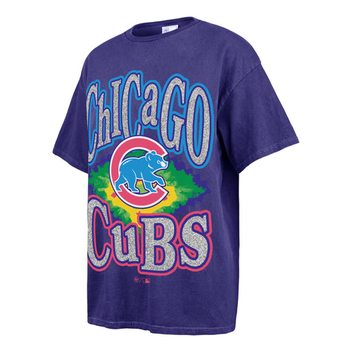 CHICAGO CUBS FLASHING LIGHTS VINTAGE '47 BOYFRIEND TEE WOMENS