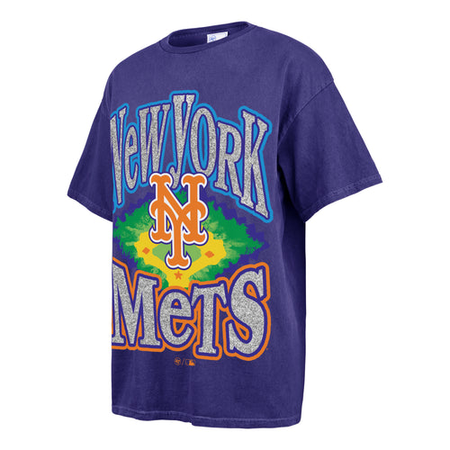 NEW YORK METS FLASHING LIGHTS VINTAGE '47 BOYFRIEND TEE WOMENS