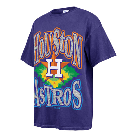 HOUSTON ASTROS FLASHING LIGHTS VINTAGE '47 BOYFRIEND TEE WOMENS