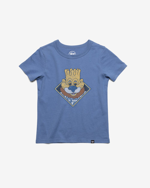 KANSAS CITY ROYALS MASCOT PREMIER '47 FRANKLIN TEE KIDS