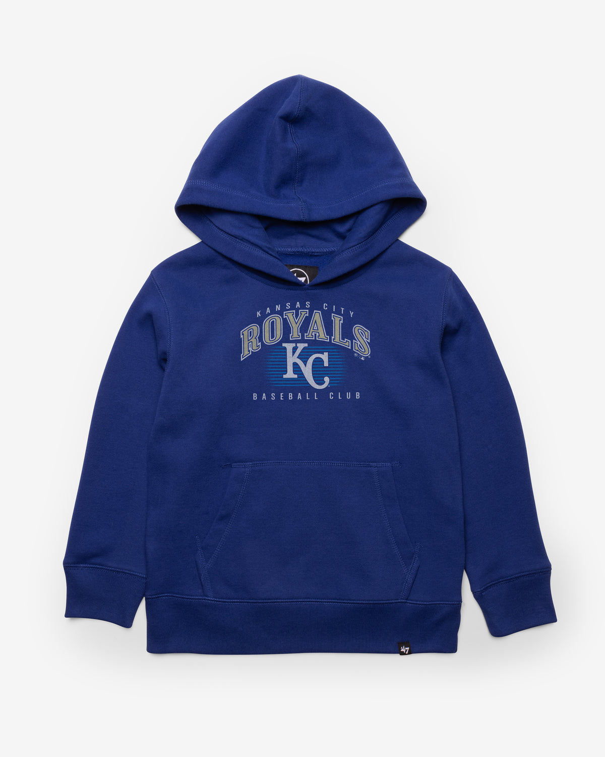 KANSAS CITY ROYALS COOPERSTOWN DOUBLE HEADER '47 HEADLINE HOOD KIDS