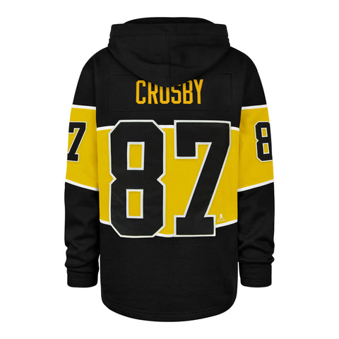 PITTSBURGH PENGUINS SIDNEY CROSBY '47 RUN POINT LACER HOOD