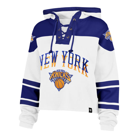 NEW YORK KNICKS CITY EDITION CROPPED SUPERIOR '47 LACER HOOD WOMENS