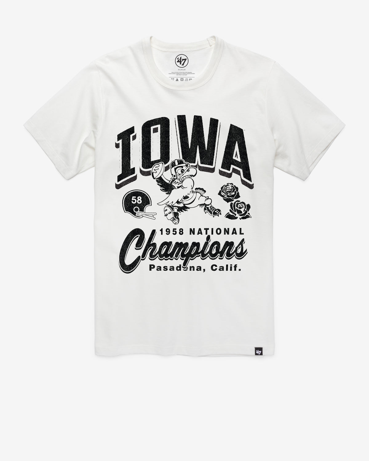 IOWA HAWKEYES MONOCHROME '47 FRANKLIN TEE