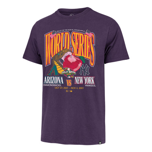 ARIZONA DIAMONDBACKS VS. NEW YORK YANKEES DUELING WORLD SERIES '47 FRANKLIN TEE