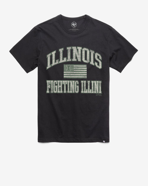 ILLINOIS FIGHTING ILLINI OPERATION HAT TRICK OHT MAJOR '47 FRANKLIN TEE