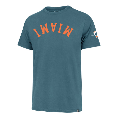 MIAMI DOLPHINS UPSIDE DOWN TWO PEAT '47 FRANKLIN TEE