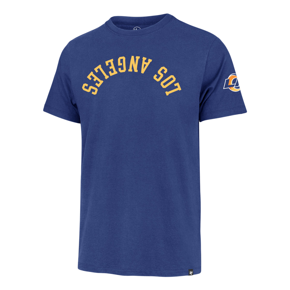 LOS ANGELES RAMS UPSIDE DOWN TWO PEAT '47 FRANKLIN TEE