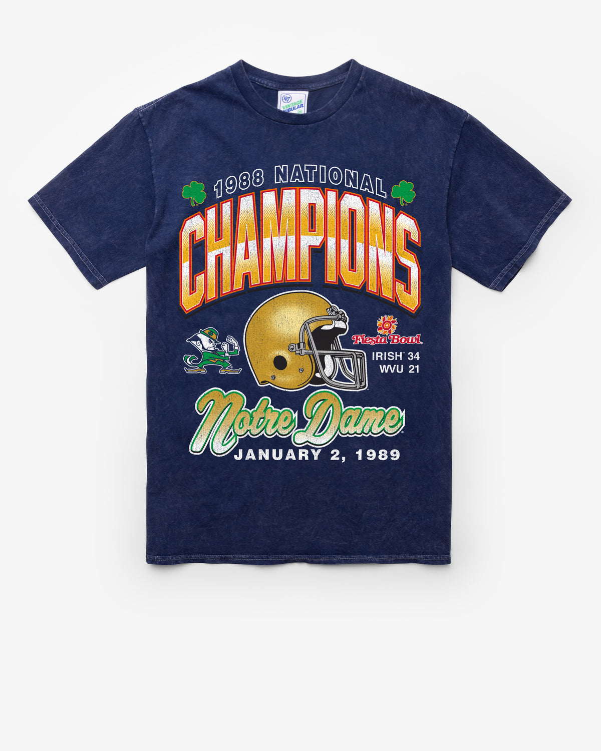 NOTRE DAME FIGHTING IRISH H-BOW LOCKER VINTAGE '47 TUBULAR TEE