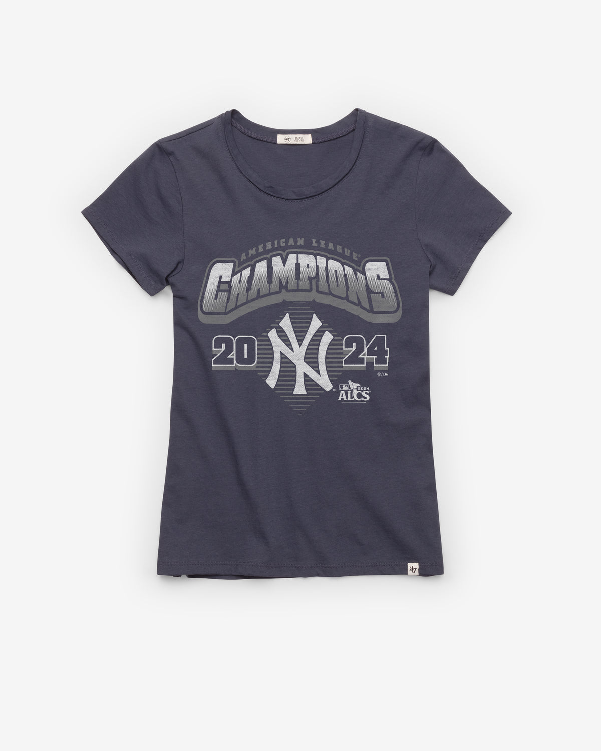 NEW YORK YANKEES 2024 AMERICAN LEAGUE CHAMPIONS '47 FRANKIE TEE WOMENS