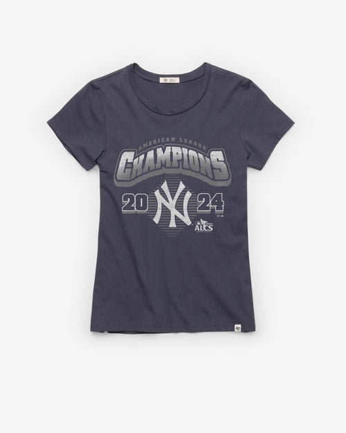 NEW YORK YANKEES 2024 AMERICAN LEAGUE CHAMPIONS '47 FRANKIE TEE WOMENS