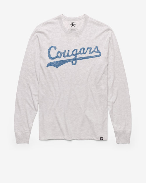 BRIGHAM YOUNG COUGARS VINTAGE PREMIER '47 FRANKLIN LONG SLEEVE TEE