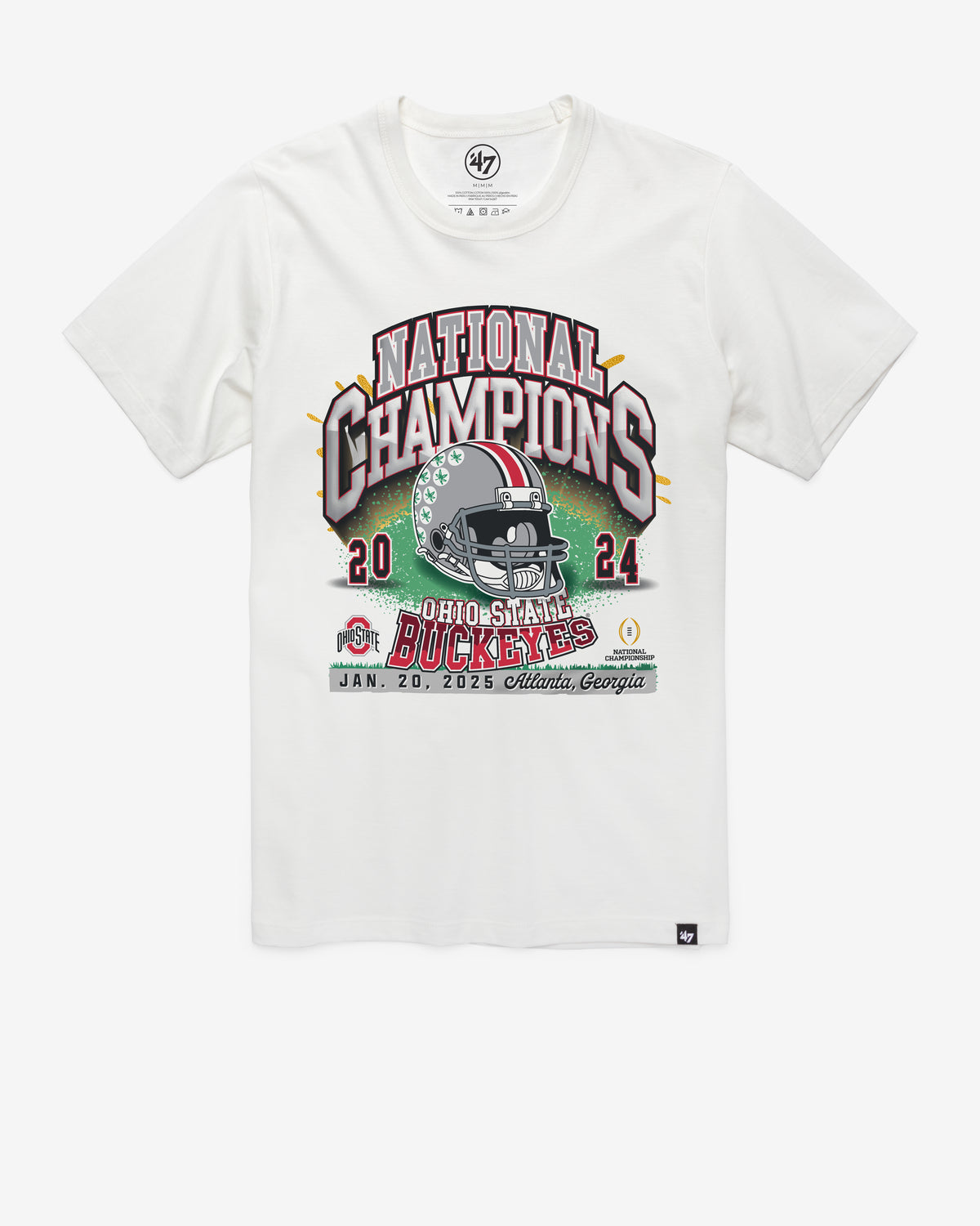 OHIO STATE BUCKEYES 2024 CFP NATIONAL CHAMPIONS '47 FRANKLIN TEE