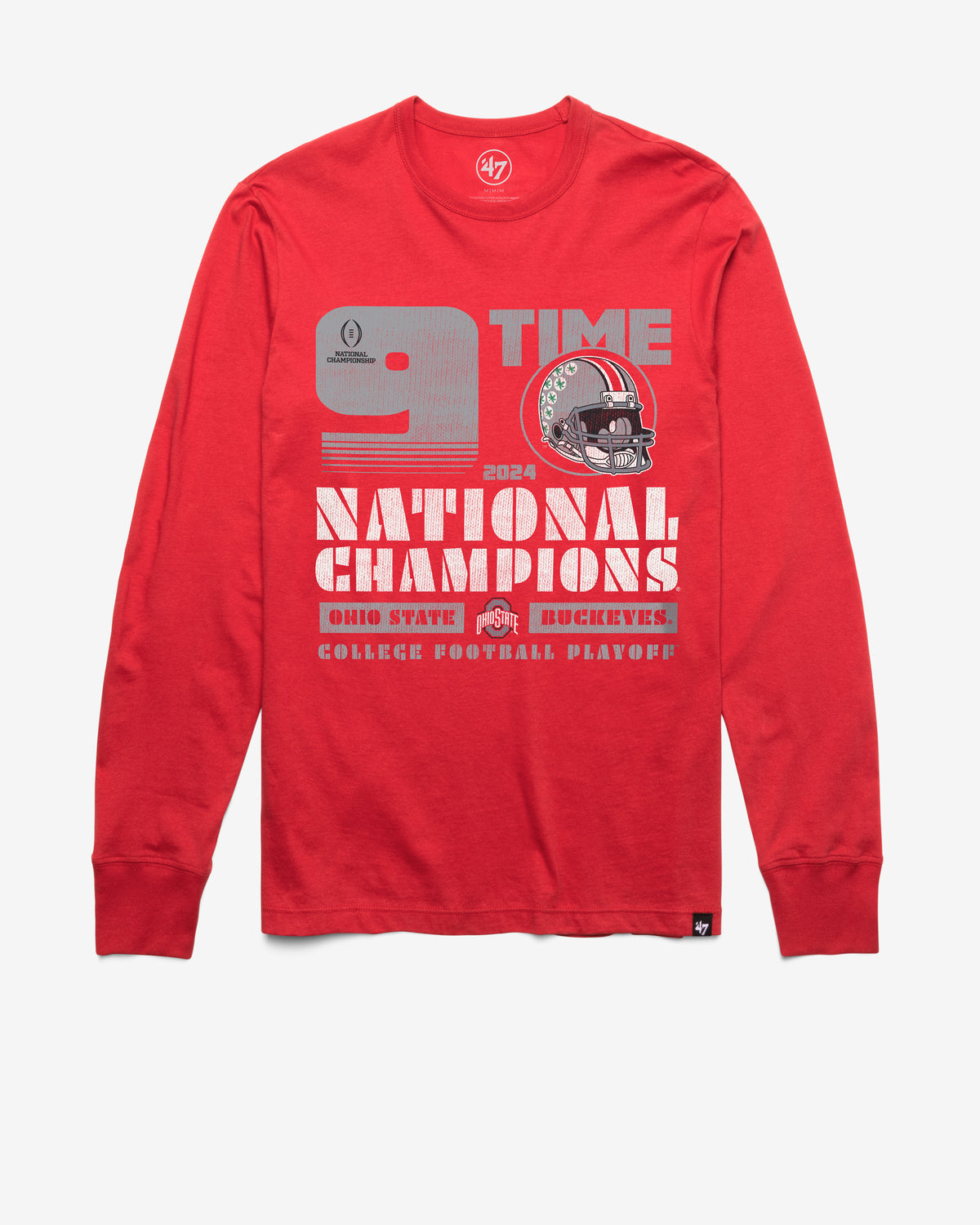 OHIO STATE BUCKEYES 2024 CFP NATIONAL CHAMPIONS '47 FRANKLIN LONG SLEEVE TEE