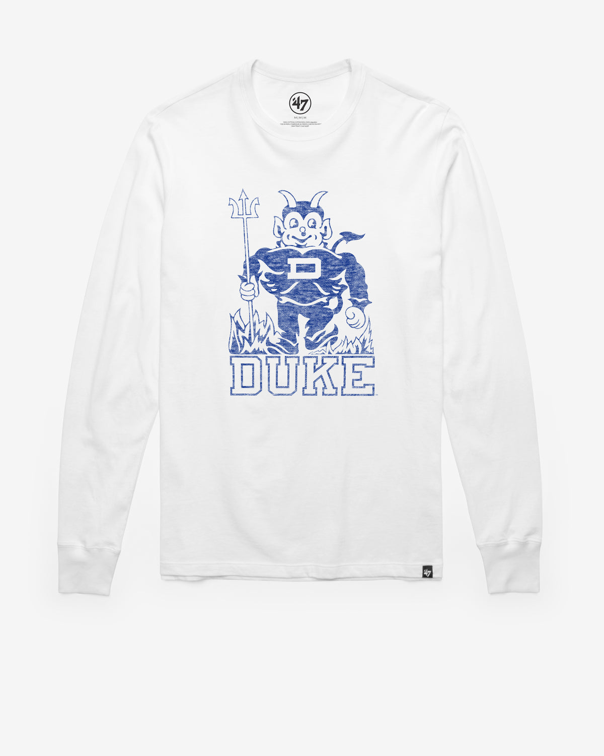 DUKE BLUE DEVILS VINTAGE PREMIER '47 FRANKLIN LONG SLEEVE TEE