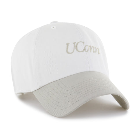 CONNECTICUT HUSKIES UCONN FOUNDATION SCRIPT TWO TONE '47 CLEAN UP