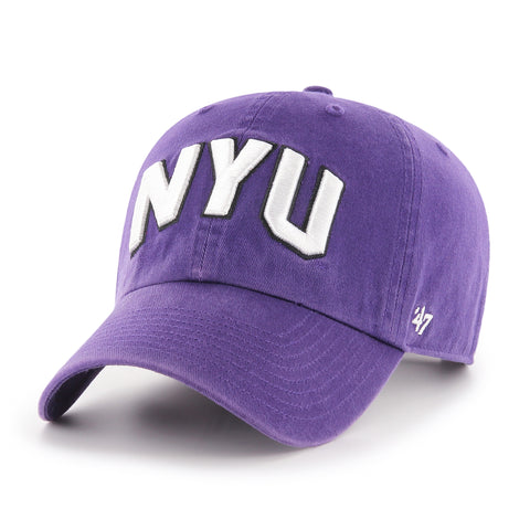 NYU NEW YORK UNIVERSITY VIOLETS '47 CLEAN UP