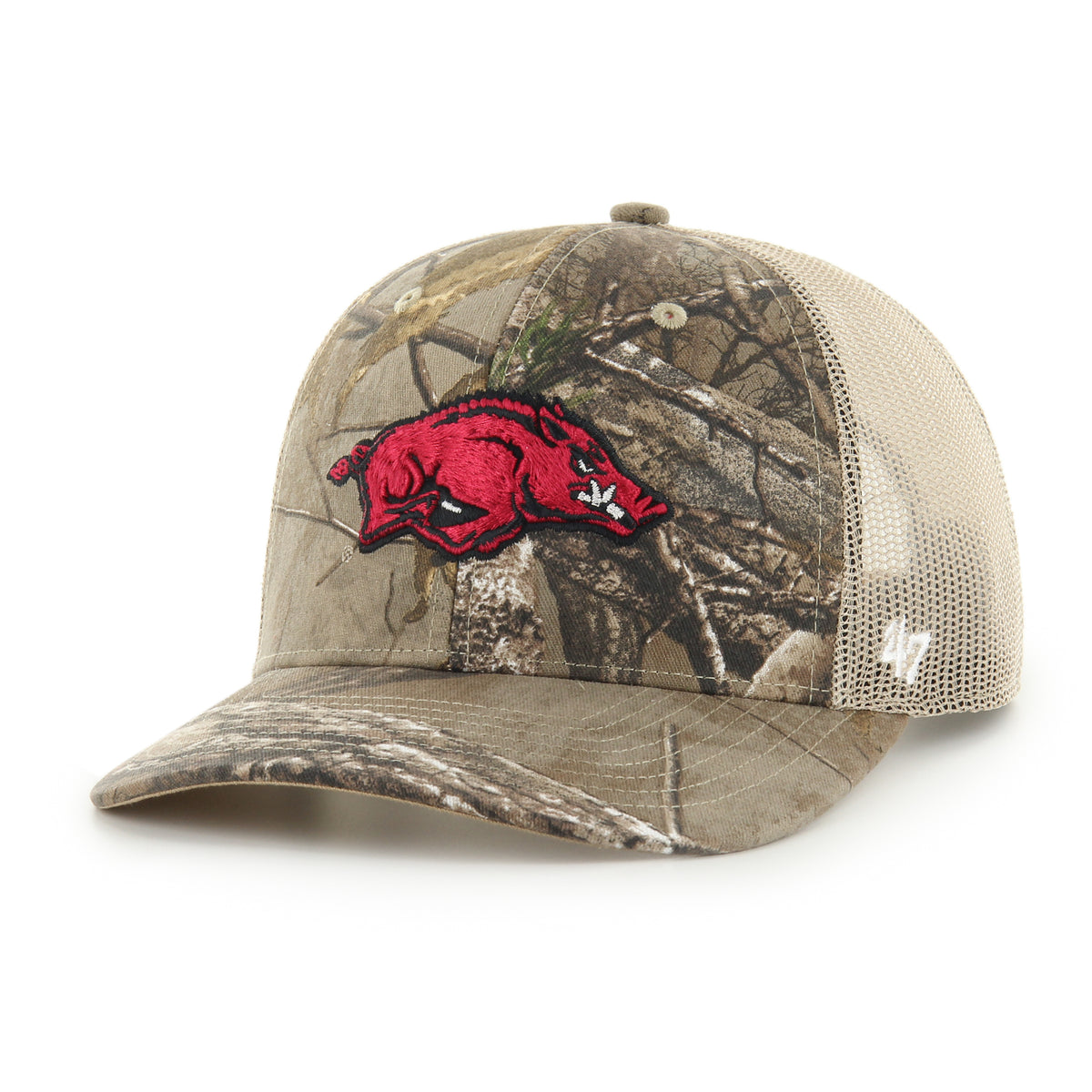 ARKANSAS RAZORBACKS REALTREE X '47 TRUCKER