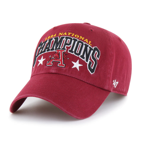 ARKANSAS RAZORBACKS TITLE CHAMP '47 CLEAN UP