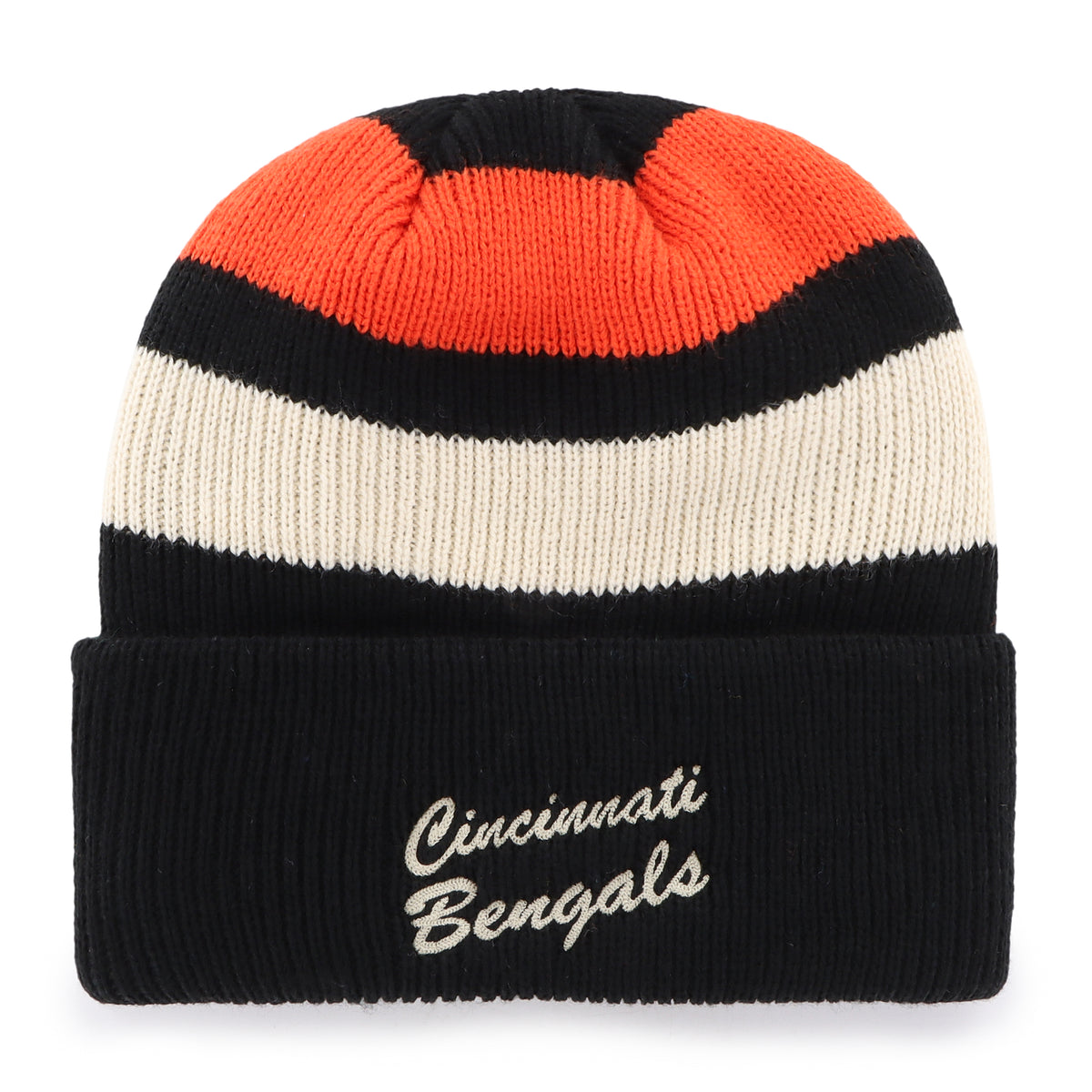 CINCINNATI BENGALS CLUBHOUSE JENNINGS '47 CUFF KNIT