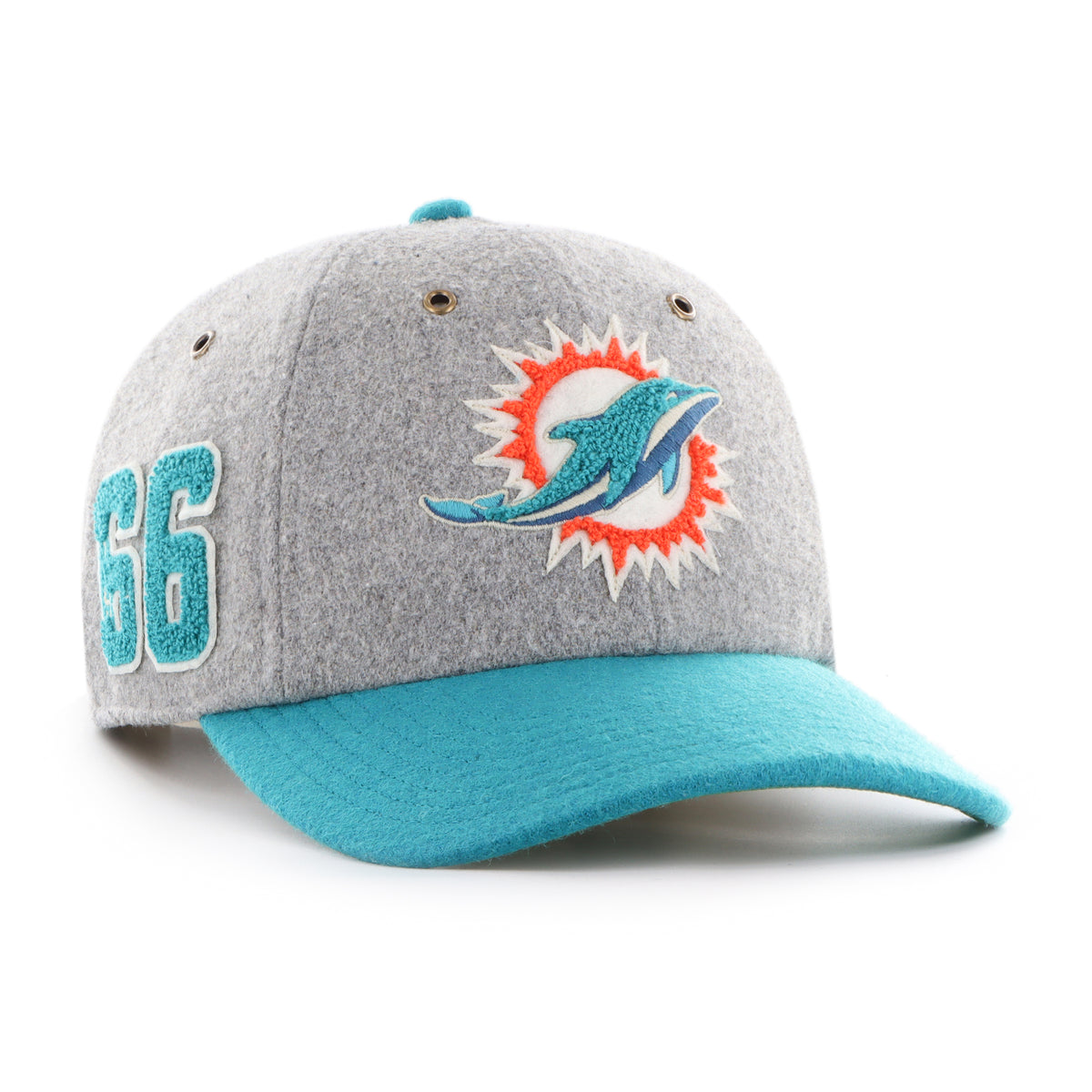 MIAMI DOLPHINS OFF CAMPUS '47 CLEAN UP MID FIT