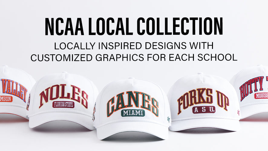 NCAA Local Collection. Locally inspired designs with customized graphics for each school.