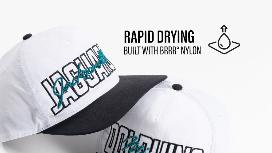 Rapid drying. Built with brrr nylon.