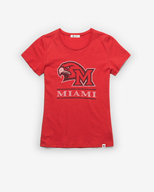 MIAMI REDHAWKS FINELINE '47 FRANKIE TEE WOMEN